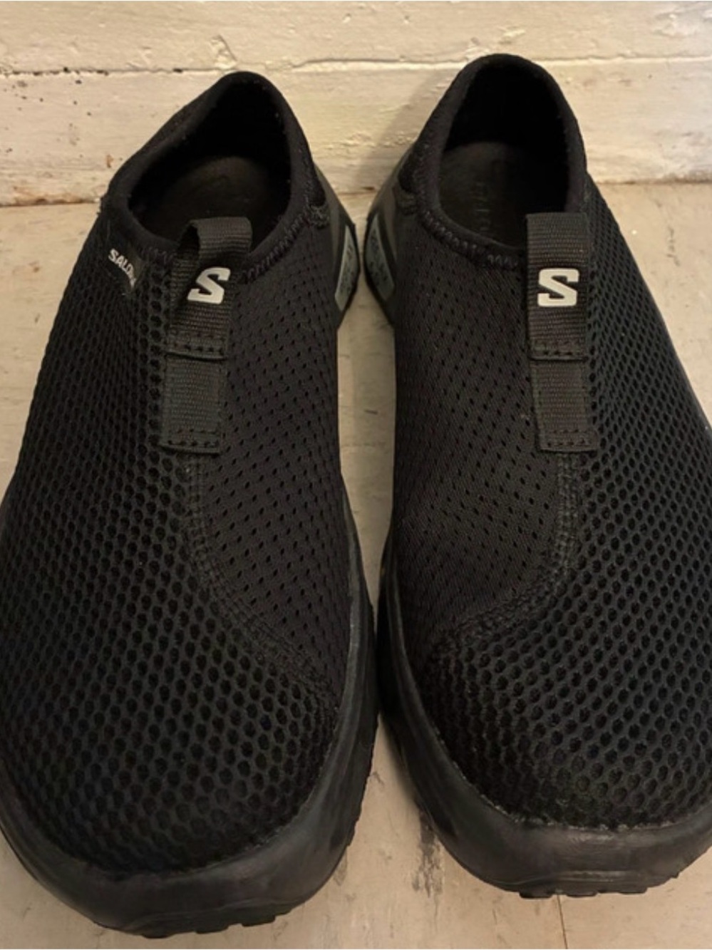Salomon Black Slip-On Mesh Flats
